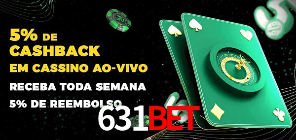 Promoções do cassino ao Vivo 631bet